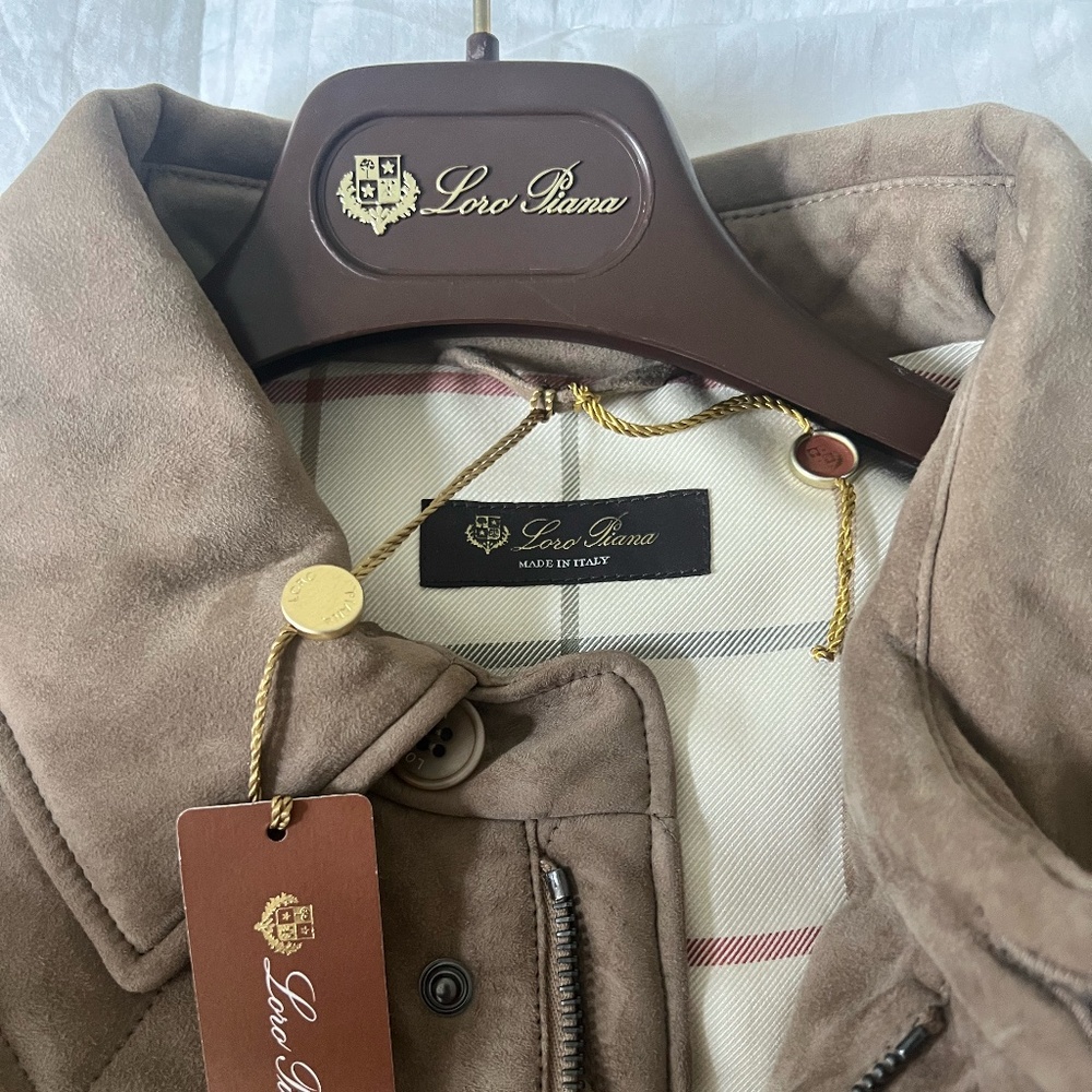 Loro Piana Traveller Suede Jacket - Men - Beige Coats And Jackets - M